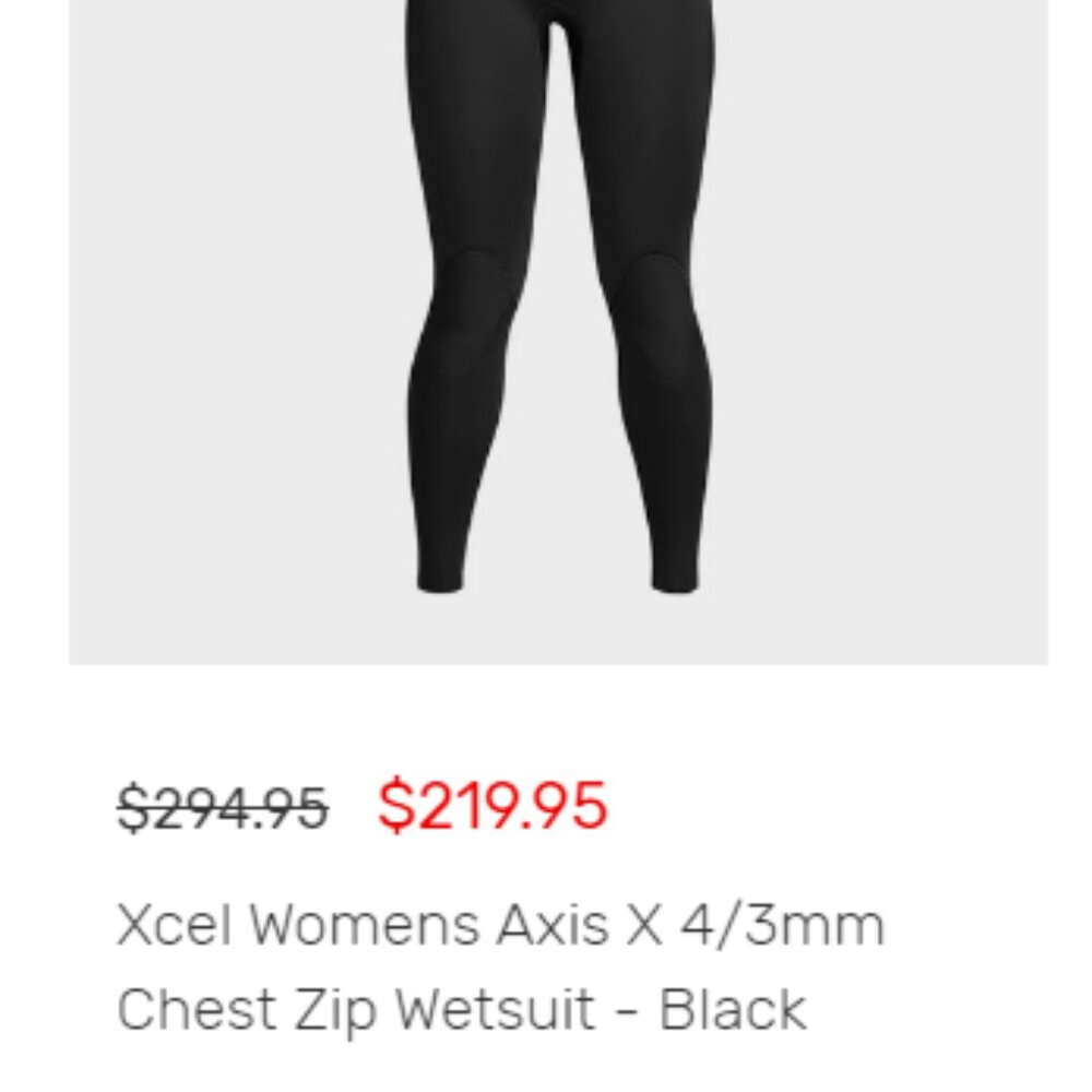 Xcel Axis X 4/3 Woman's Wetsuit Size 6 - image 6